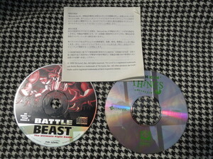 当時物　希少　PC ゲーム　Windows95　BATTLE BEAST　THINKIN THINGS collection 3　レトロゲーム　古いゲーム　傷なし　ヴィンテージ