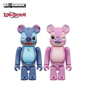 即決★ベアブリック STITCH & ANGEL 2PCS SET 100％★2体セット★BE@RBRICK★スティッチ & エンジェル★リロ＆スティッチ★メディコムトイ