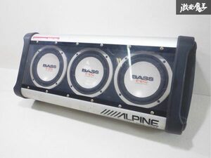 実動外し！！ ALPINE アルパイン パワー サブウーファー MAX 350W SWE-1895 ボックス 据置型 汎用 即納 棚18N