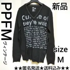 【完売】PPFM セーター(新品)★カジュアル★BLACK 黒