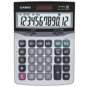 CASIO 電卓　DF-120VG 税計算 12桁