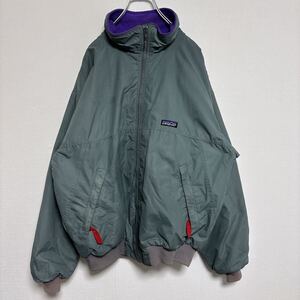 90s パタゴニア　 patagonia USA製 シェルドシンチラ ナイロンジャケット　 ビンテージ　内フリース　Lサイズ