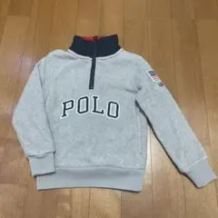 POLO グレー トレーナー ジップアップ　100サイズ