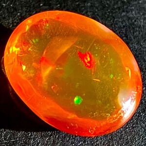 ソ付き!!1円〜!!◆天然ファイヤーオパール　5.070ct◆d 約14.2×11.3×5.9mm ルース 裸石 宝石 fire opal fire opal w3/268