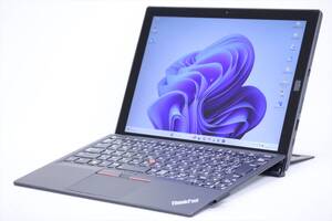 1円～ LTE対応 Windows11 2in1 タブレット 12インチ FHD+液晶 ThinkPad X1 Tablet i5-7Y54 RAM8GB SSD256GB