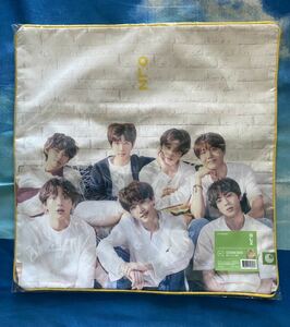 定価￥4500【即決】新品 　BTS　「オヌル　展示会」クッションカバー　公式 正規品 おまけ　レモナ　防弾少年団　SALE　値下