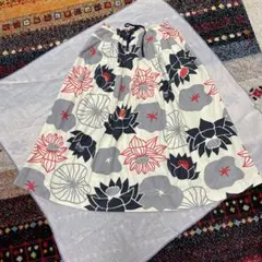 TIGRE BROCANTE 蓮の花　ツイルポケットフィセルスカート
