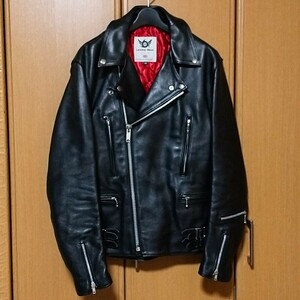 666 トリプルシックス ダブルライダースジャケット 38 ブラック 黒 牛革 lewis leathers ルイスレザー ライトニング ロンジャン 英国製