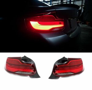 BMW 2シリーズ F22/F23/F87 M2 クーペ/カブリオレ 2014年2月～ 純正部品/正規品 LCI LED リアテールランプ/ライト 左右2点セット 未使用品