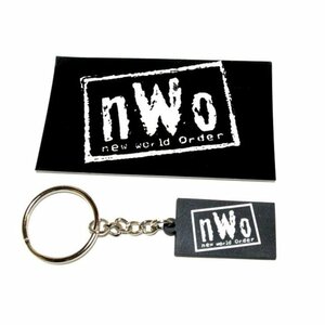 NWO　キーホルダー　×　ステッカー　セット　防水シール　ＷＷＥ　プロレス団体　格闘技　鍵アクセ　筋トレ　 