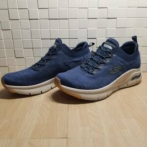 送料無料・新品未使用！！スケッチャーズ SKECHERS カジュアルシューズ / ARCH FIT-WAVEPORT / ネイビー 定価10890円 24.5ｃｍ