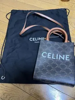 CELINE ミニバーティカルカバ　トリオンフキャンバス