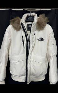 ノースフェイス NJ1DP86B POLAR AIR DOWN BOMBER JACKET ダウン ジャケット ショートダウン WHITE CREAM PASTEL フード付き 