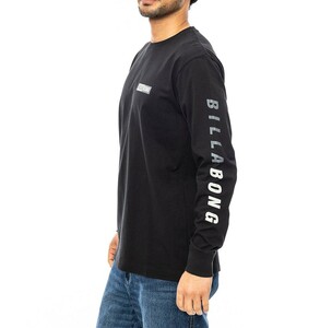 ★送料無料★2024秋冬 新品【BILLABONG/ビラボン】BACK LOGO ロンＴ BLK メンズM BE012051