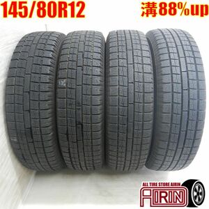 中古タイヤ 145/80r12 スタッドレスタイヤ トーヨー ガリットG5 4本セット ミラ ザッツ エッセ 軽自動車 中古 12インチ