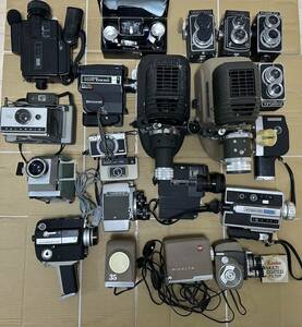 カメラ　まとめ　二眼レフ　RICOHFLEX　プロジェクター　他　MINOLTA／YASHICA