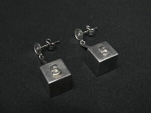 1円 CHANEL シャネル ココマーク N°5 ピアス アクセサリー シルバー系 FC6828