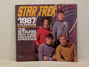 STAR TREK　1987　カレンダー　超希少　スター・トレック　Calendar　THE STARS PICK THERE FAVORITE EPISODES