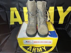 新品未使用タグ・箱付き　MADE IN USA BELLEVILLE 675ST COLD WEATHER STEEL TOE GORE-TEX COMBAT BOOT 10R 28センチ　セージグリーン