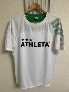 ［ATHLETA］アスレタ スポーツウェア　半袖　白　Oサイズ　Y1383