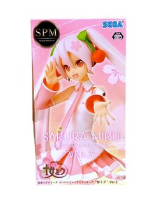 【新品未開封】セガ スーパープレミアムフィギュア 桜ミク Ver3 SPM　※箱潰れあり