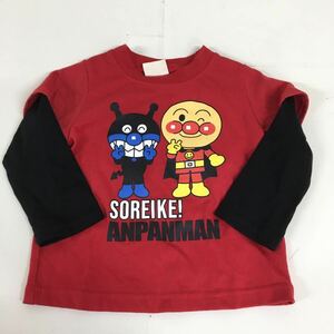 送料無料★anpanman アンパンマン　あんぱんまん★長袖Tシャツ　ロンT★男の子　ベビーキッズ　80 #60520sj163