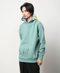 「GAP」 プルオーバーパーカー S グリーン メンズ