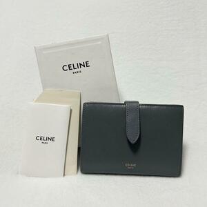 CELINE セリーヌ ストラップウォレット グレー