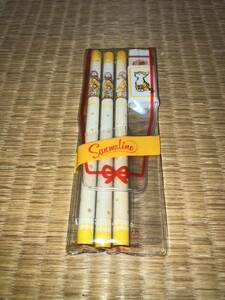クツワ サンマリノ えんぴつ3本・消しゴム・ビニールケースセット 1970年代発売 Sanmalino KUTSUWA けしごむ 鉛筆