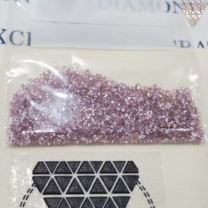 10 ピース 0.005 ct 合計 約 0.05 ct Fancy Intense Purplish Pink ±SI1 天然 ピンク ダイヤモンド メレ 量り売り 品