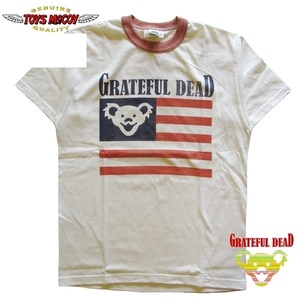 トイズマッコイ TOYS McCOY GRATEFUL DEAD TEE FLAG OF DANCING BEAR グレイトフル・デッド Tシャツ オフホワイト 日本製 MADE IN JAPAN