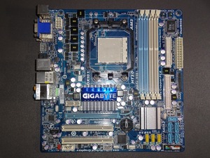GIGABYTE Socket AM3用マザーボード GA-MA785GPMT-UD2H m-ATX HDMI端子搭載 中古動作品