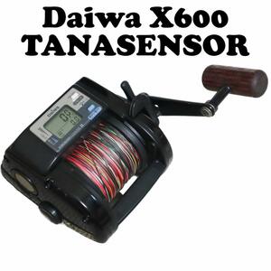 【美品】DAIWA/ダイワ タナセンサー TANASENSOR X600 船釣り 手動リール カウンター機能付き