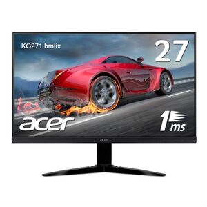 Acer ゲーミングモニター KG271bmiix 27インチ 応答速度1ms/Free Sync/フレームレス/スピーカー内蔵