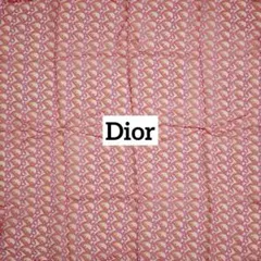 ★Christian Dior★ スカーフ シフォン トロッター シルク ピンク