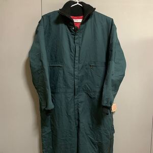 ヴィンテージUSA古着☆Wear Guard 中綿　　XXXL ダークグリーン☆オールインワン ジャンプスーツ 防寒着 ワークウェア つなぎ 1点入手困難