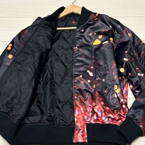 未使用級/XLサイズ●JORDAN MA-1 JACKET ボンバージャケット ブルゾン スタジャン ジョーダン NIKE ナイキ 胸ロゴ アウター メンズ 光沢