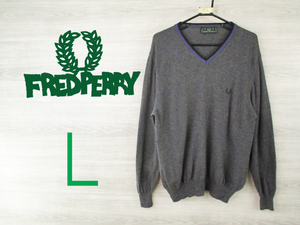 FREDPERRY●フレッドペリー＜Vネックニット＞●M0570y