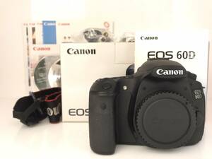 Canon キャノン キヤノン デジタル一眼レフ カメラ EOS 60D 元箱 付属品 ストラップ コード 取扱説明書 #k12534