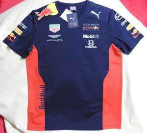 【未使用】puma アストンマーティン レッドブル レーシング Red Bull ホンダ Tシャツ Lサイズ タグ付き F1 ORACLE RedBull RACING プーマ