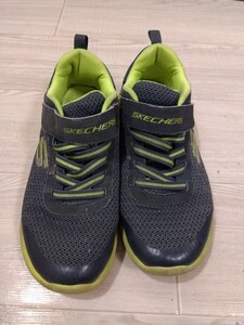 【w094】 SKECHERS スケッチャーズ スニーカー 22cm ライムグリーン