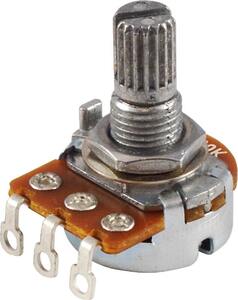 ポット Potentiometer - Alpha, B300kΩ, Linear, Knurled Shaft, 16mm [送料170円から 同梱可]