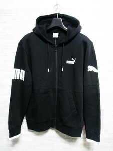 ☆PUMA プーマ ビッグロゴ プリントパーカー パーカー/メンズ/M☆ブラック☆新作モデル