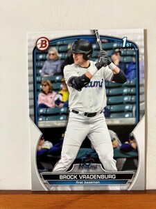 【2023 Bowman Draft】BD-44 Brock Vradenburg Miami Marlins