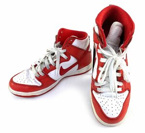 〇【中古品】NIKE ナイキ SB ZOOM DUNK HIGH PRO スケートボーディング ズーム ダンク ハイ プロ 854851-661 レッド 25cm：