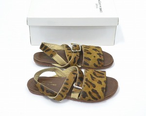 tricot COMME des GARCONS トリコ コムデギャルソン ハラコサンダル 23.5cm Leopard レオパード STRAP LEATHER SANDAL ストラップ レザー