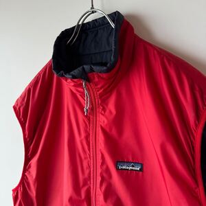 【1円スタート】Patagonia パタゴニア パフボール ベスト フルジップ メンズ Lサイズ 赤 レッド 中綿 ダウン vintage ジャケット