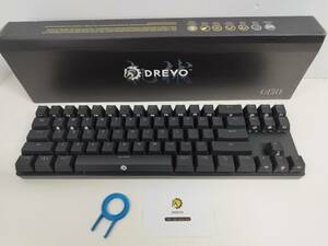 DREVO Calibur 71Key ゲーミングキーボード 青軸 US配列