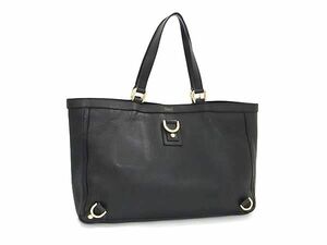 1円 ■美品■ GUCCI グッチ 141472 001013 レザー トートバッグ ショルダー 肩掛け レディース メンズ ブラック系 FA8485