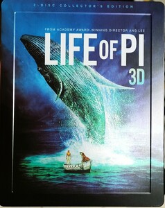 即決 送料無料 ライフ・オブ・パイ/トラと漂流した227日 2D＆3D ブルーレイ 2枚組 輸入盤 スチールブック 限定盤 2枚とも日本語収録